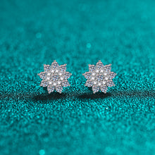 Load image into Gallery viewer, 925 Sterling Silver Moissanite Zircon Stud Earrings