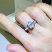 Load image into Gallery viewer, 3 Carat Moissanite 925 Sterling Silver Ring