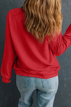 Load image into Gallery viewer, Letter Graphic Round Neck Long Sleeve Sweatshirt