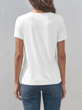 Load image into Gallery viewer, Dragonfly Graphic Round Neck Short Sleeve T-Shirt