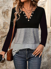 Load image into Gallery viewer, Notched Long Sleeve T-Shirt