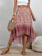 Load image into Gallery viewer, High-Low Elastic Waist Skirt