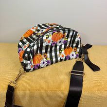 Load image into Gallery viewer, The Roni Nylon Crossbody - Halloween Fall Plaid Pumpkin Floral