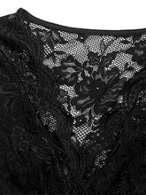 Load image into Gallery viewer, Perfee Lace V-Neck Cap Sleeve Bodysuit