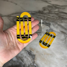Load image into Gallery viewer, Jumbo Paperclip - Yellow Crayon