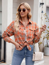 Load image into Gallery viewer, Plaid Button Up Long Sleeve Shirt