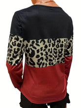 Load image into Gallery viewer, Crisscross Color Block Long Sleeve T-Shirt