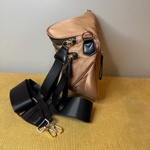 Load image into Gallery viewer, The Roni Nylon Crossbody - Peach + Black -