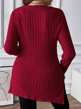 Load image into Gallery viewer, Plus Size Square Neck Long Sleeve Top