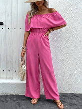 Load image into Gallery viewer, Off-Shoulder Wide Leg Jumpsuit