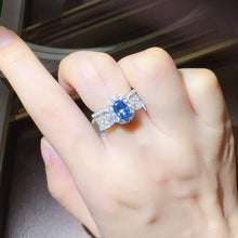 Load image into Gallery viewer, 1 Carat Moissanite Zircon 925 Sterling Silver Ring
