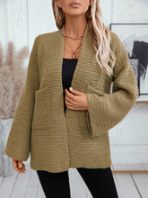 Load image into Gallery viewer, Open Front Long Sleeve Cardigan