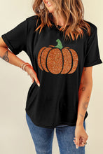 Load image into Gallery viewer, Pumpkin Round Neck Short Sleeve T-Shirt