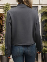 Load image into Gallery viewer, Textured Button Up Long Sleeve Jacket