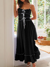 Load image into Gallery viewer, Devine Frill Ruffled Hem Midi Cami Dress