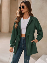 Load image into Gallery viewer, Ivy Lane Outdoor Waterproof Long Sleeve Hooded Windbreaker