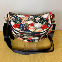 Load image into Gallery viewer, The Roni Nylon Crossbody - Skull Floral