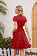 Load image into Gallery viewer, Swiss Dot Cap Sleeve Dress