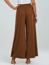 Load image into Gallery viewer, Pocketed Elastic Waist Wide Leg Pants