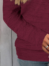 Load image into Gallery viewer, Full Size Heathered Long Sleeve Top