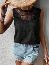 Load image into Gallery viewer, Lace Eyelet Sleeveless Top