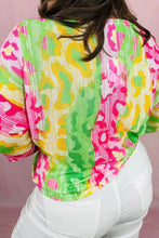 Load image into Gallery viewer, Plus Size Printed Round Neck T-Shirt