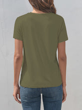 Load image into Gallery viewer, Dragonfly Graphic Round Neck Short Sleeve T-Shirt