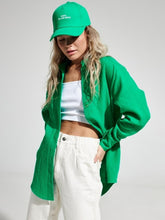 Load image into Gallery viewer, Textured Collared Neck Long Sleeve Shirt