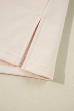 Load image into Gallery viewer, Exposed Seam Slit Floral Round Neck Blouse