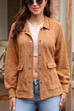 Load image into Gallery viewer, Snap Down Flap Pocket Long Sleeve Shacket