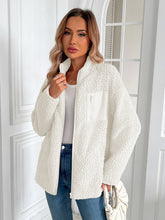 Load image into Gallery viewer, Ivy Lane Zip Up Long Sleeve Fuzzy Jacket