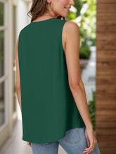 Load image into Gallery viewer, Full Size Ruched V-Neck Tank