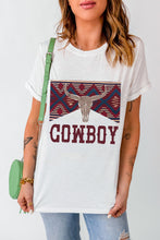 Load image into Gallery viewer, Graphic Round Neck Short Sleeve T-Shirt