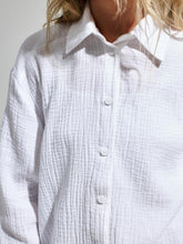 Load image into Gallery viewer, Textured Collared Neck Long Sleeve Shirt