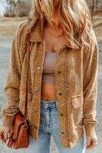 Load image into Gallery viewer, Snap Down Flap Pocket Long Sleeve Shacket