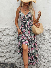 Load image into Gallery viewer, Smocked Printed Halter Neck Midi Dress