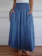 Load image into Gallery viewer, Full Size Smocked Wide Leg Pants with Pockets
