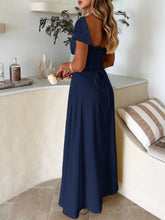 Load image into Gallery viewer, Devine Sweetheart Neck Short Sleeve Maxi Dress