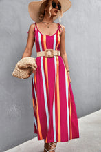 Load image into Gallery viewer, Striped Scoop Neck Cami Dress