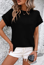 Load image into Gallery viewer, Striped Round Neck Short Sleeve T-Shirt