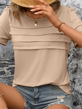 Load image into Gallery viewer, Round Neck Short Sleeve Top