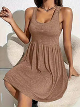 Load image into Gallery viewer, Full Size Square Neck Sleeveless Mini Dress