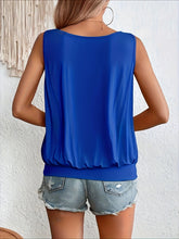 Load image into Gallery viewer, Full Size Ruched Scoop Neck Tank