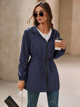 Load image into Gallery viewer, Ivy Lane Outdoor Waterproof Long Sleeve Hooded Windbreaker