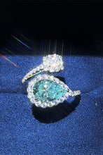 Load image into Gallery viewer, 2 Carat Moissanite 925 Sterling Silver Bypass Ring