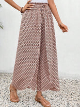 Load image into Gallery viewer, Tied Printed Wide Leg Pants