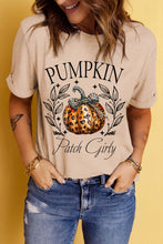 Load image into Gallery viewer, Pumpkin Graphic Round Neck Short Sleeve T-Shirt