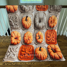 Load image into Gallery viewer, Blanket - Halloween - Knit Pumpkins
