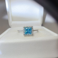 Load image into Gallery viewer, 2 Carat Moissanite 925 Sterling Silver Square Shape Ring