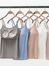 Load image into Gallery viewer, Full Size Adjustable Strap Modal Cami with Bra